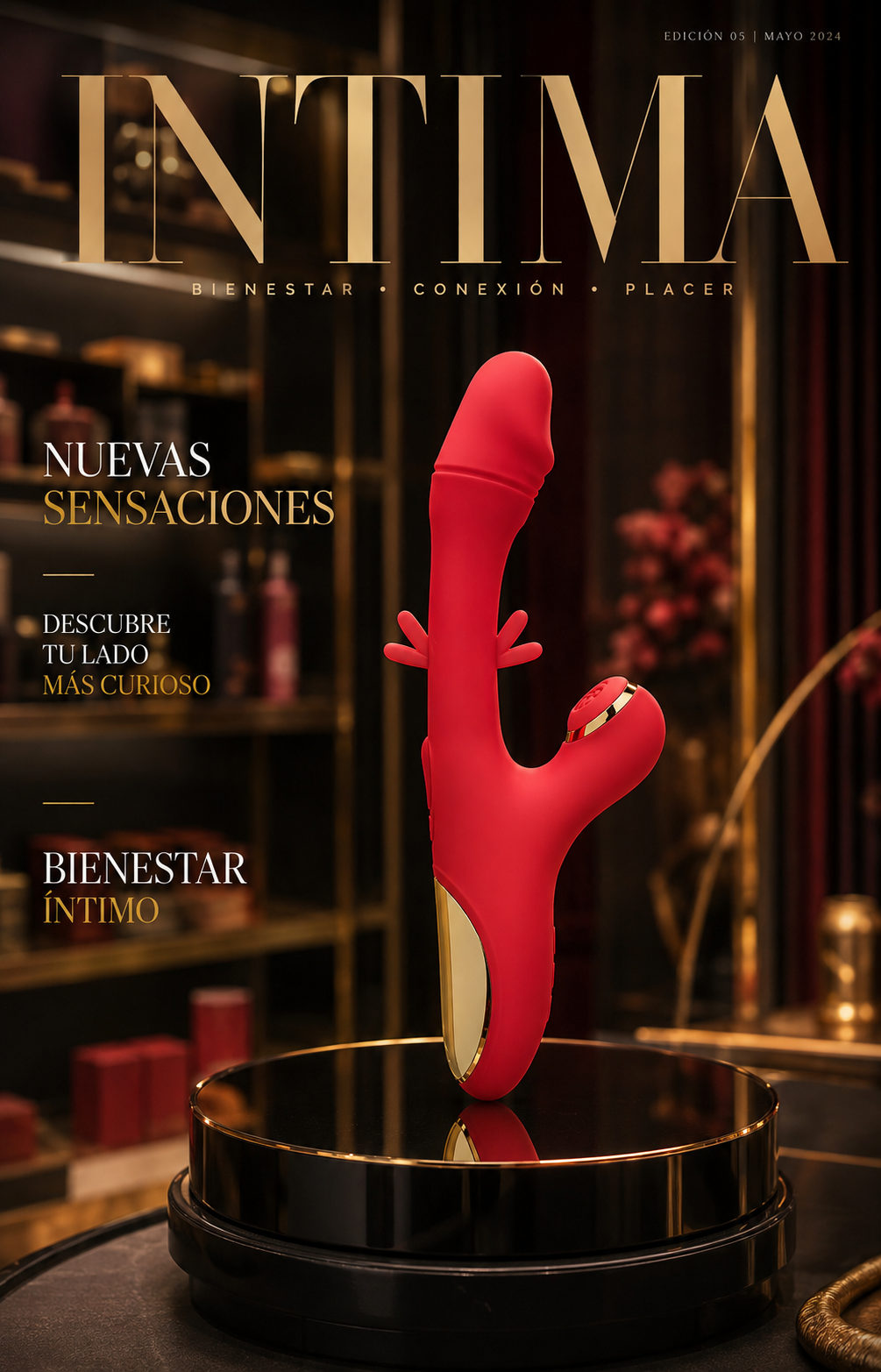 7-Speed Red Color Silicone Vibrators with Sucking and Flapping Function