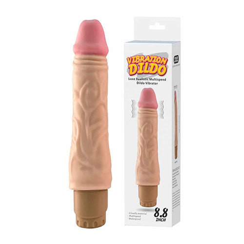 luxe realistic dildo vibrator 8.8  recargable