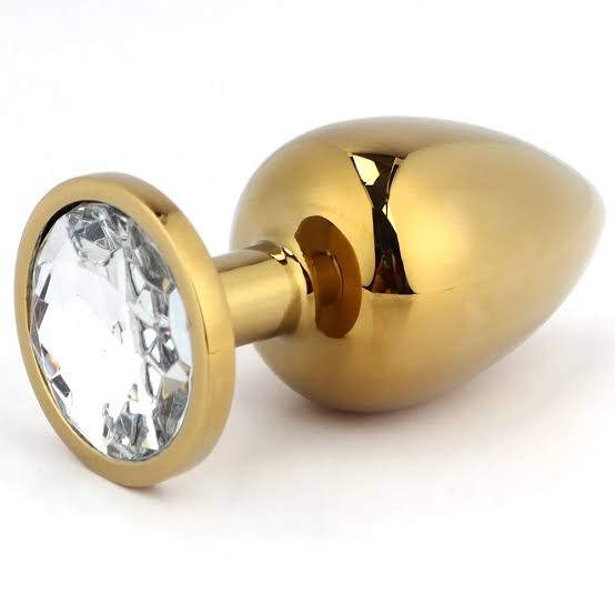 Medium Gold Metal Anal Plug